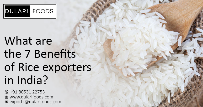 What are the 7 Benefits of Rice exporters in India?